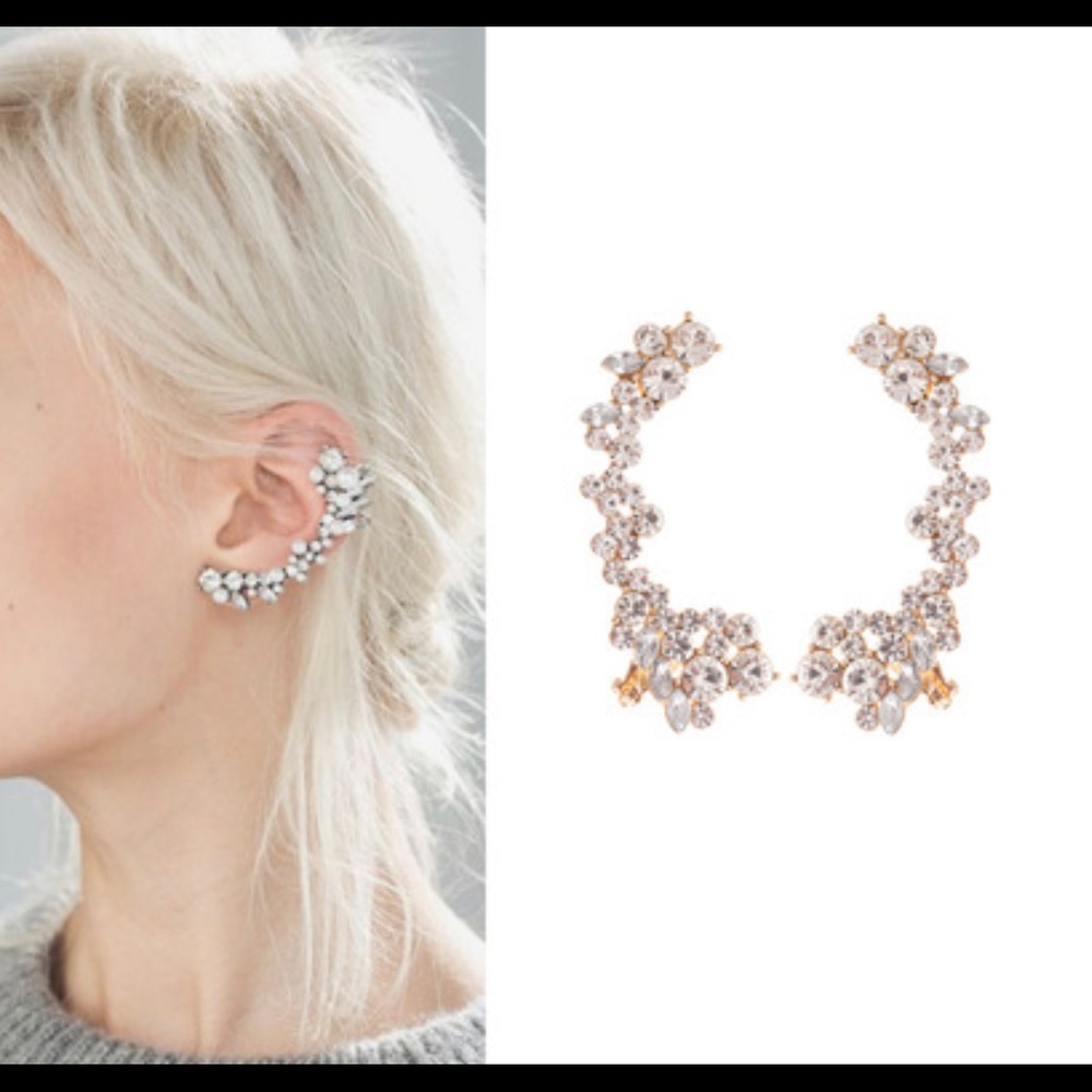 Statement Rhinestone Earring Crawler - image 4